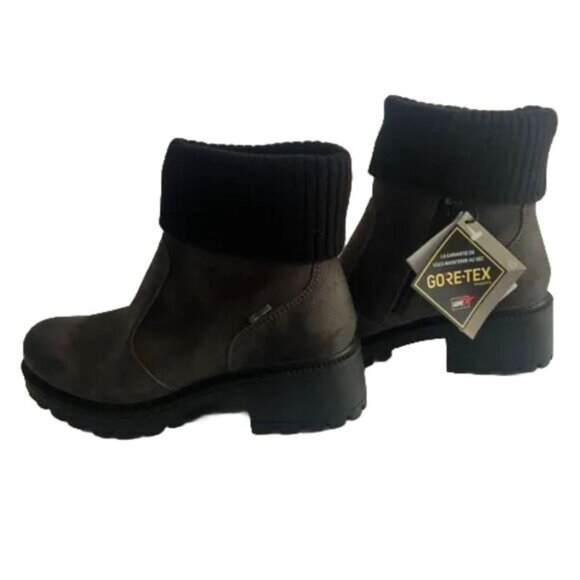 IGI&CO Women IGI & Co Womens Shoes Dark Grey Leather Booties Made in Italy Size 35 US  5 NEW